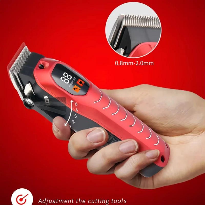 Combo Cordless Adjustable Hair Clipper Professional Adjustable Beard Hair Trimmer For Men Electric Haircut Machine Rechargeable 241224