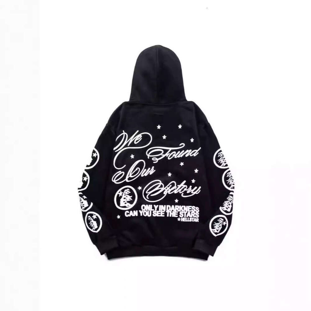 High Street Flames Instagram Celebrity Same Style Large Print Men's and Women's Loose Hooded Sweatshirt Jacket