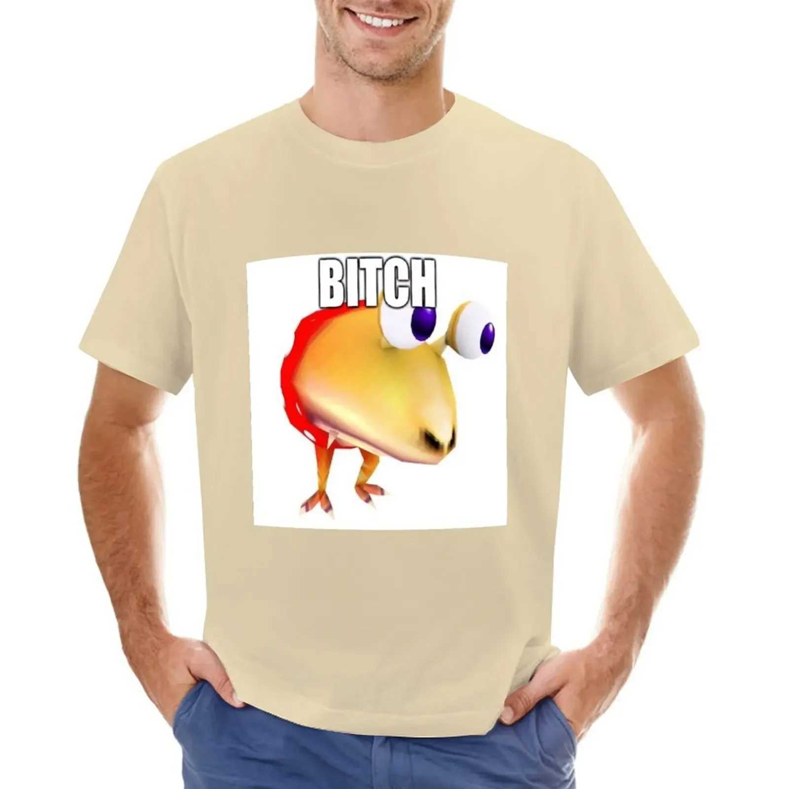 Plain t-shirt oversized t-shirt anime sweater mens B * TCH Pikmin 2 player battle meme t-shirt mens clothing W241223