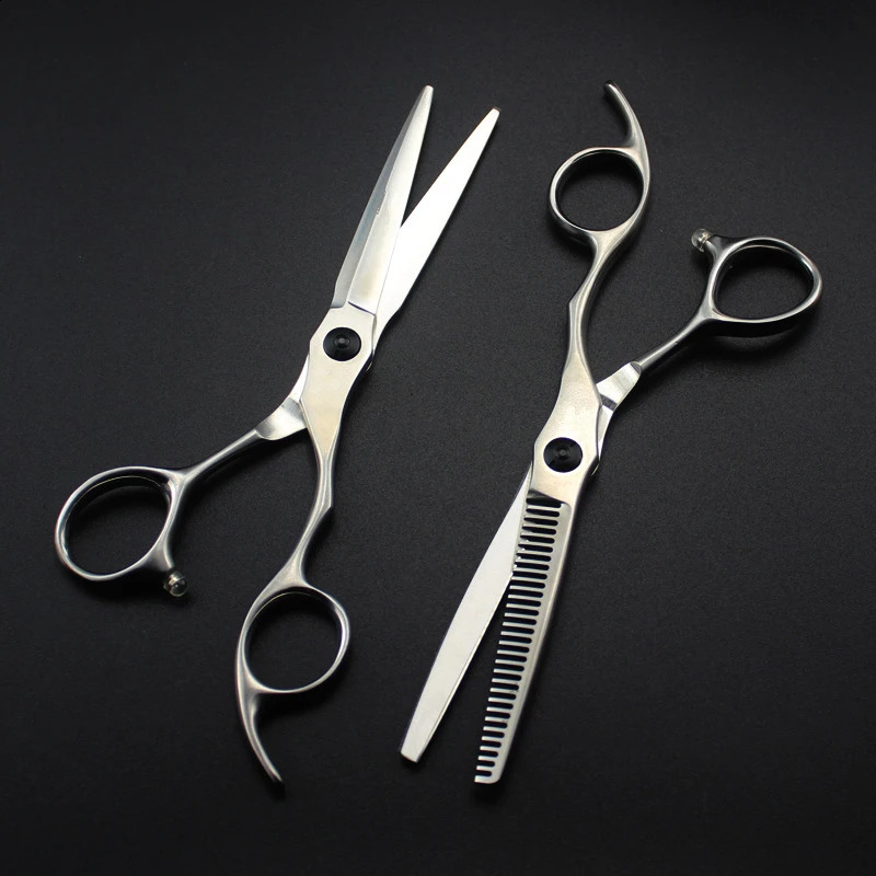 professional Japan 440c steel 6 Matte hair scissors make up haircut thinning barber hair cutting shears Hairdresser scissors 241224