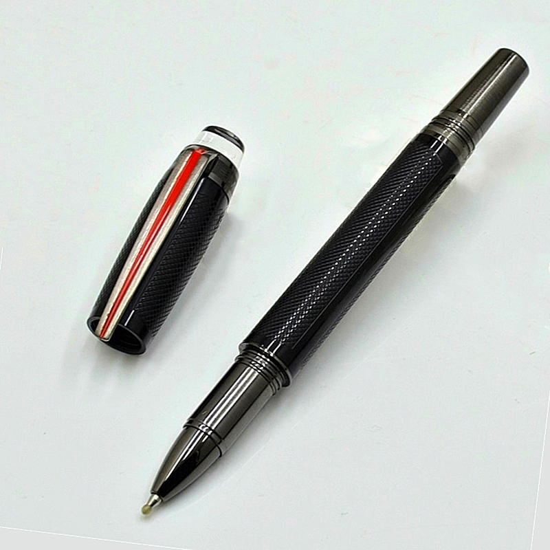 Top Quality Crystal Head Series Ballpoint Rollerball Pens Black Luxury Fountain Ink Writing Stationery Gift Office Supplies With Serial Number