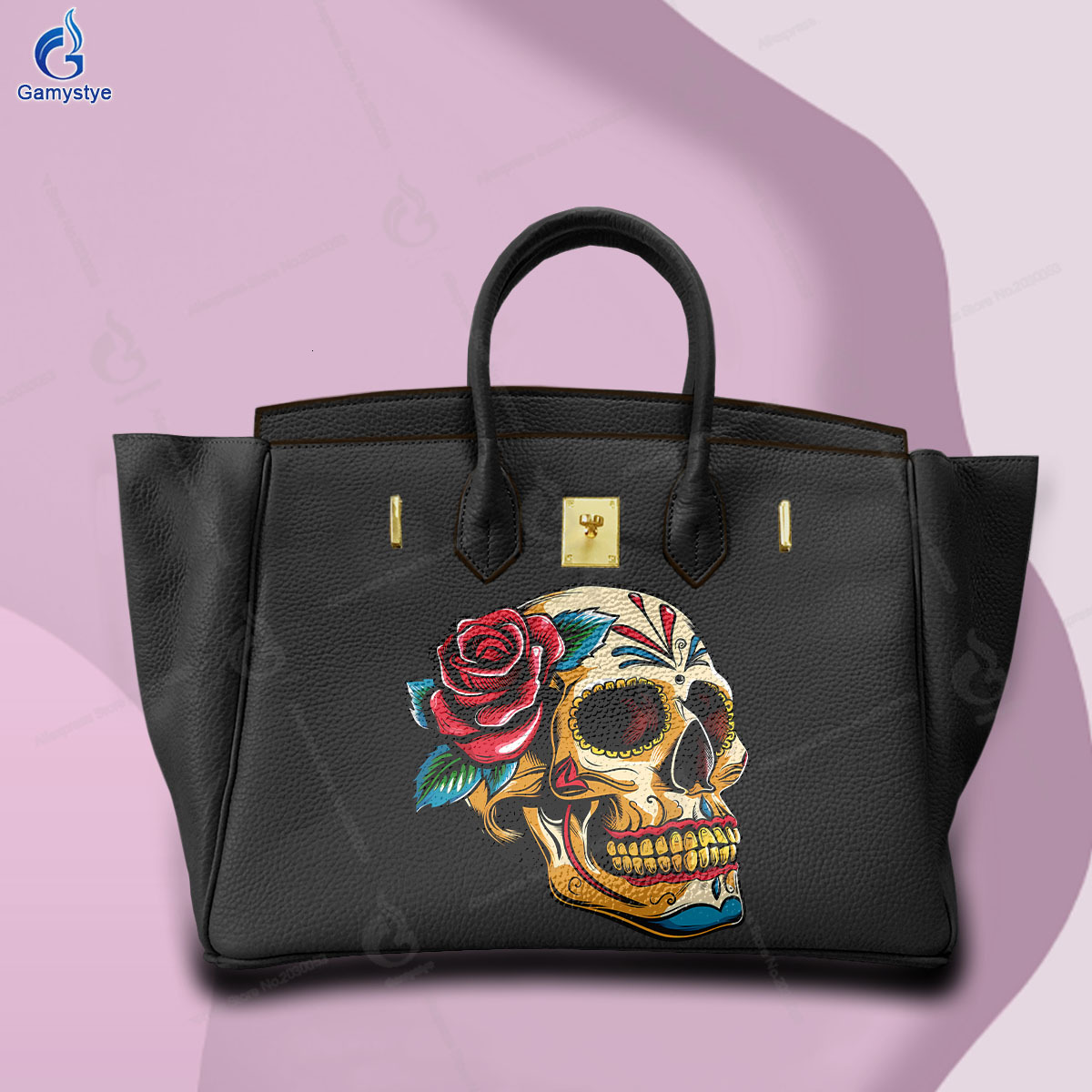Shoulder Printed Handbags Trader Tote Bag For Women Handbag Popular Design 100% Genuine Leather Custom Picture