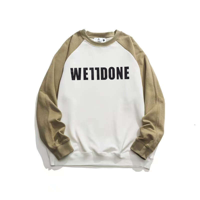 American high street niche couple leisure brand letter print pure cotton simple campus style round neck hoodie trend