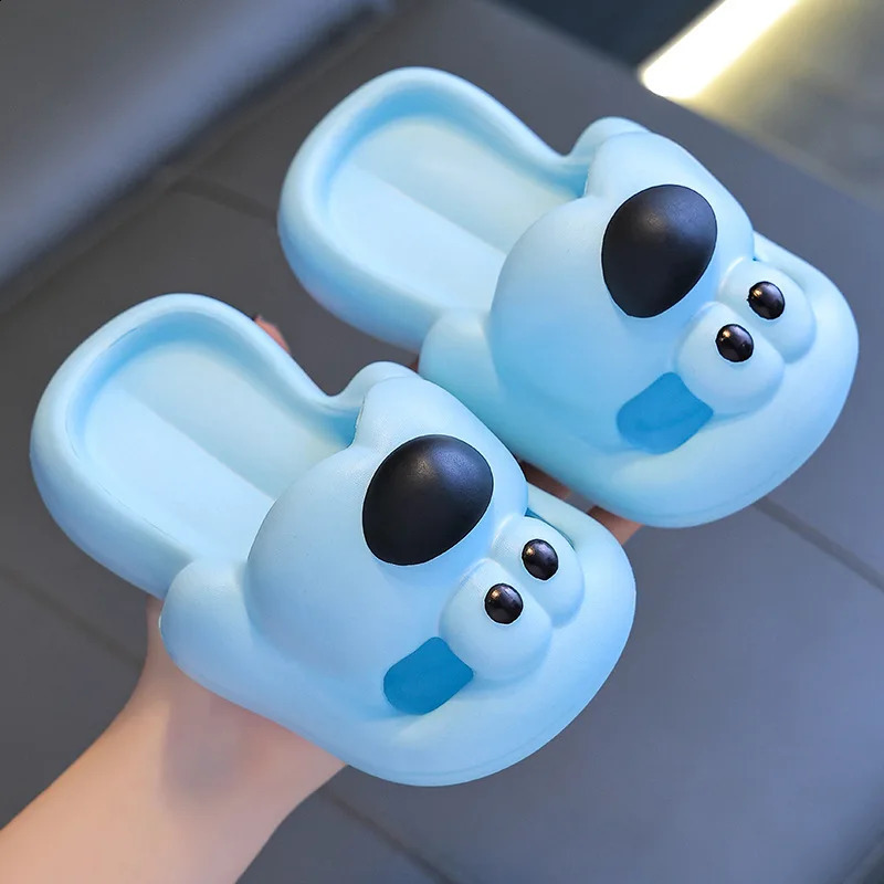 Summer Childrens Boy Girl Slippers Cartoon Dog Sandals Anti-Slip Kid Shoes Soft Sole Baby Slippers Indoor Hole Shoes A1219 241223
