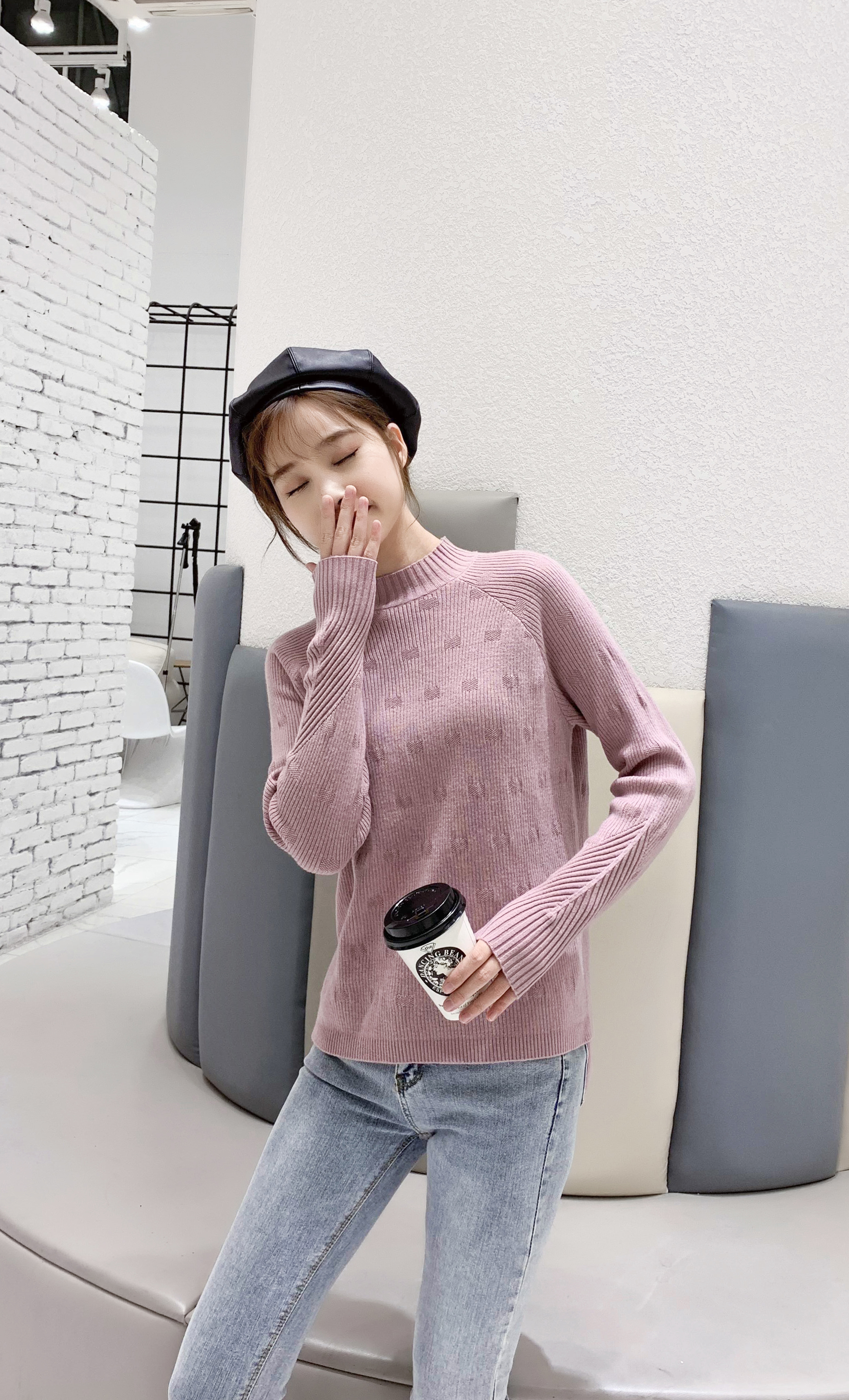 Fashionable Women's Wool Sweater for Fall and Winter - Sleek Design, Slim Fit