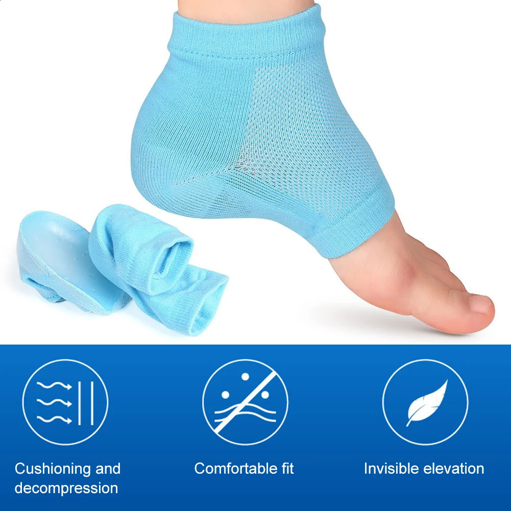 Thickened Height Max Socks Sports 2.5/3.5cm Half Invisible Height Increase Insole Anti-slip Invisible Heel Lift Shoe Accessories 241224