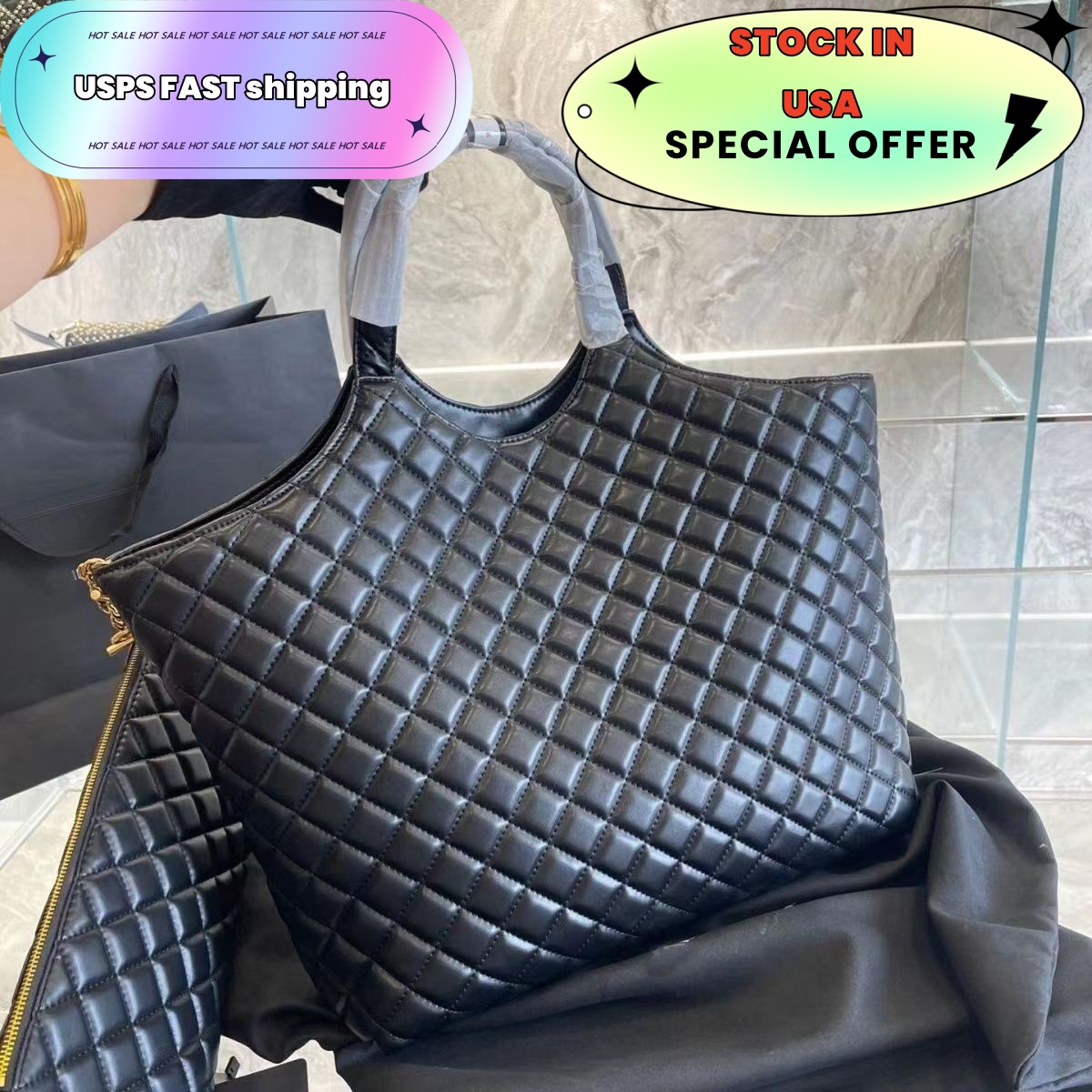 Icare Maxi tote bag designer Bag Women Tote Messenger Bag Shopping Bag Beach Bag Fashion Famous High quality Underarm Bag Shoulder Bag Women's Tote Dhgate Bag Purs 48cm