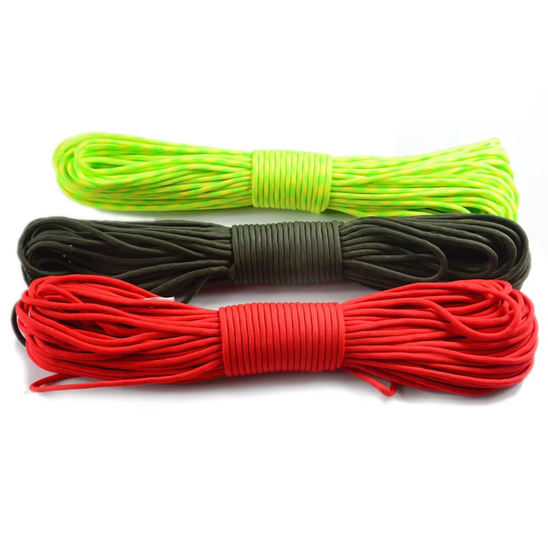 Outdoor Hiking 550 Paracord Type III 4MM polyester parachute cord rope
