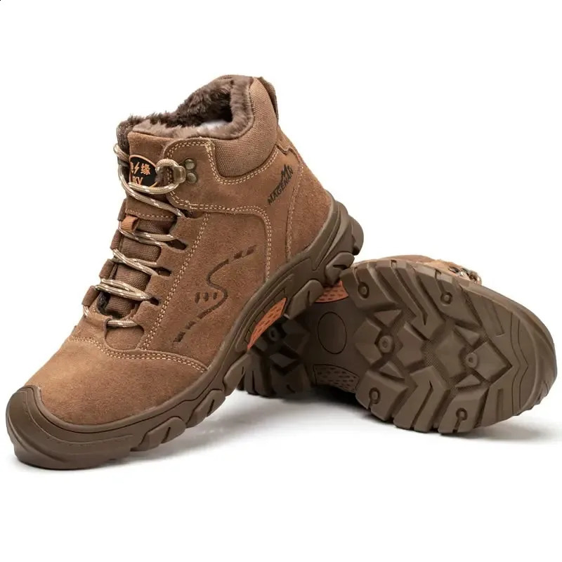 Winter steel shoes hats work boots anti perforation work shoes suitable for mens inseparable work shoes outdoor work safety boots 241223