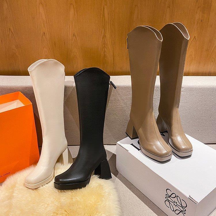 High Heeled Ddmywed Long Western Cowboy For Autumn And Winter Women S Shoes New Summer Brown Elastic Slim Leg Knight Boots Chinese Brand F Ddmysaturn