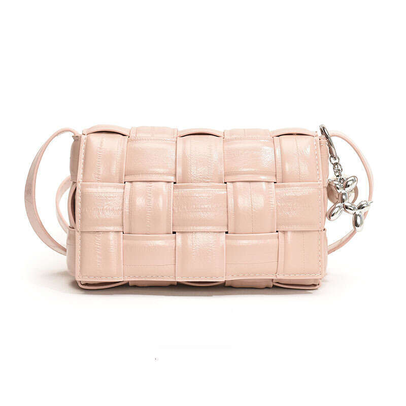 Women's High-End Woven Small Square Handbag - Fashionable Shoulder Crossbody Bag with Trendy Design