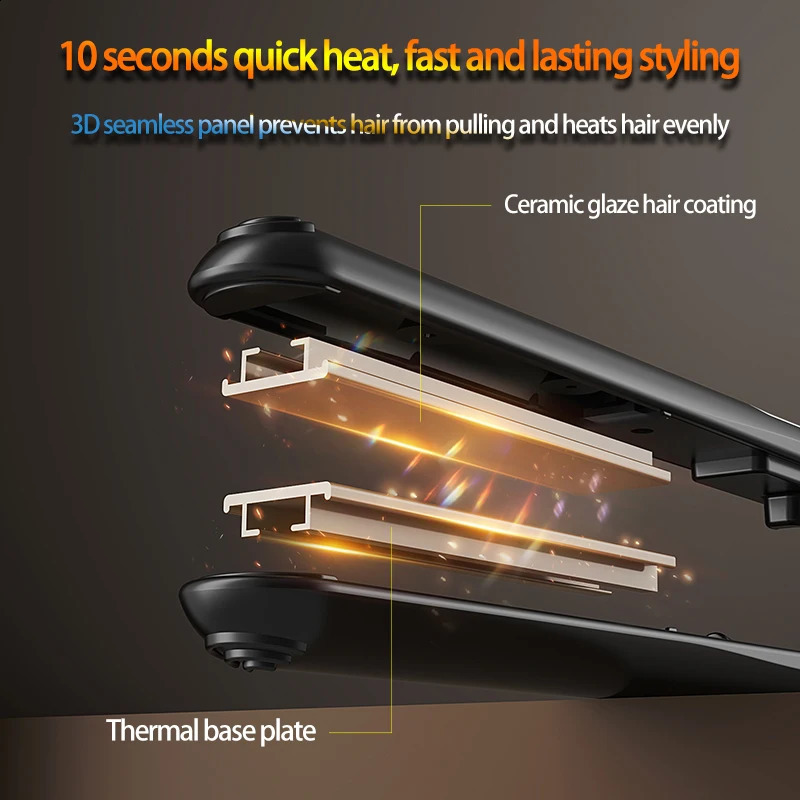10 Seconds Fast Heating Hair Straightener Curler 2 In 1 No Damage To Hair Professional Styling Tools And Accessories 241224