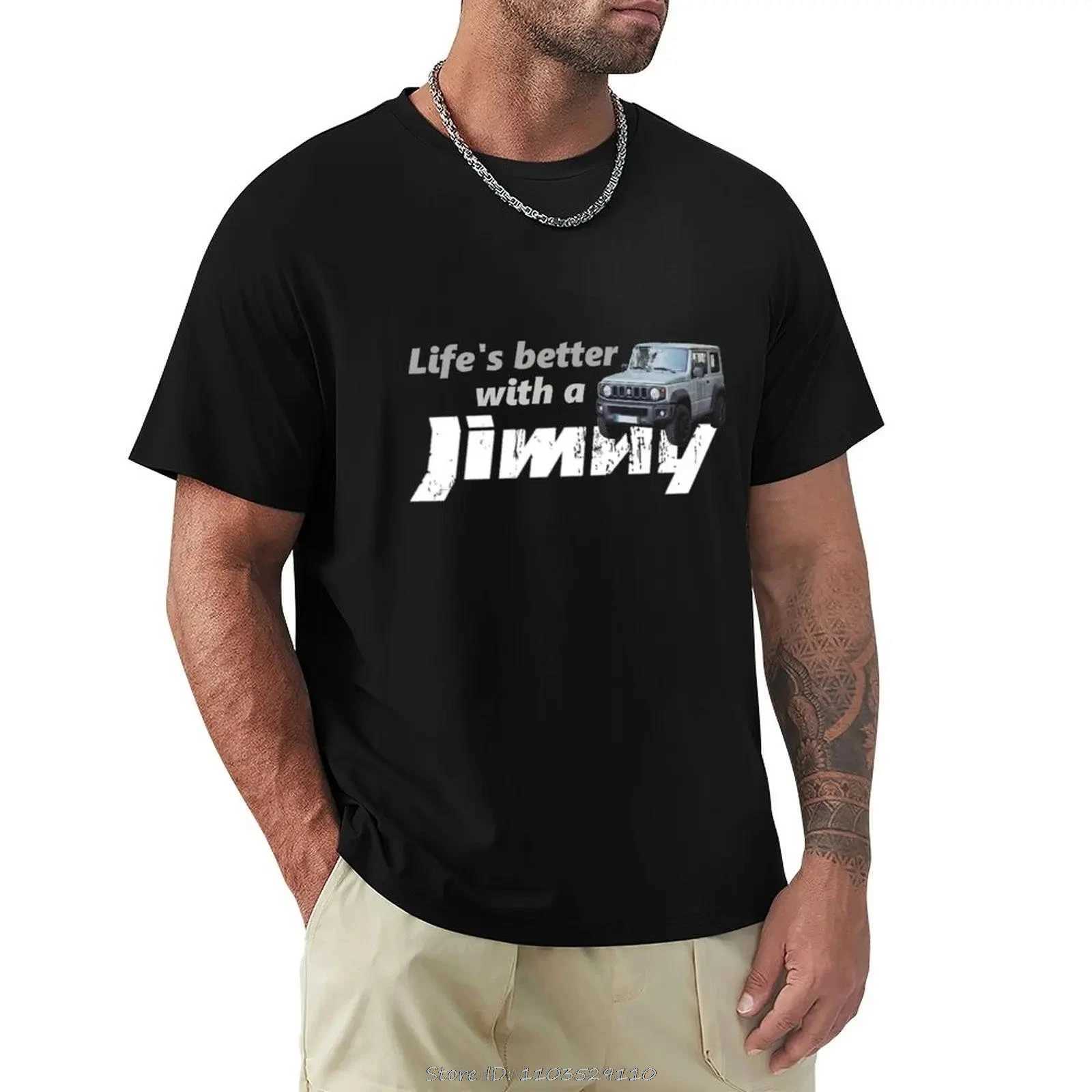 Jimny T-shirt summer clothing shirt plain weave T-shirt heavy-duty T-shirt mens clothing T-shirt W241223