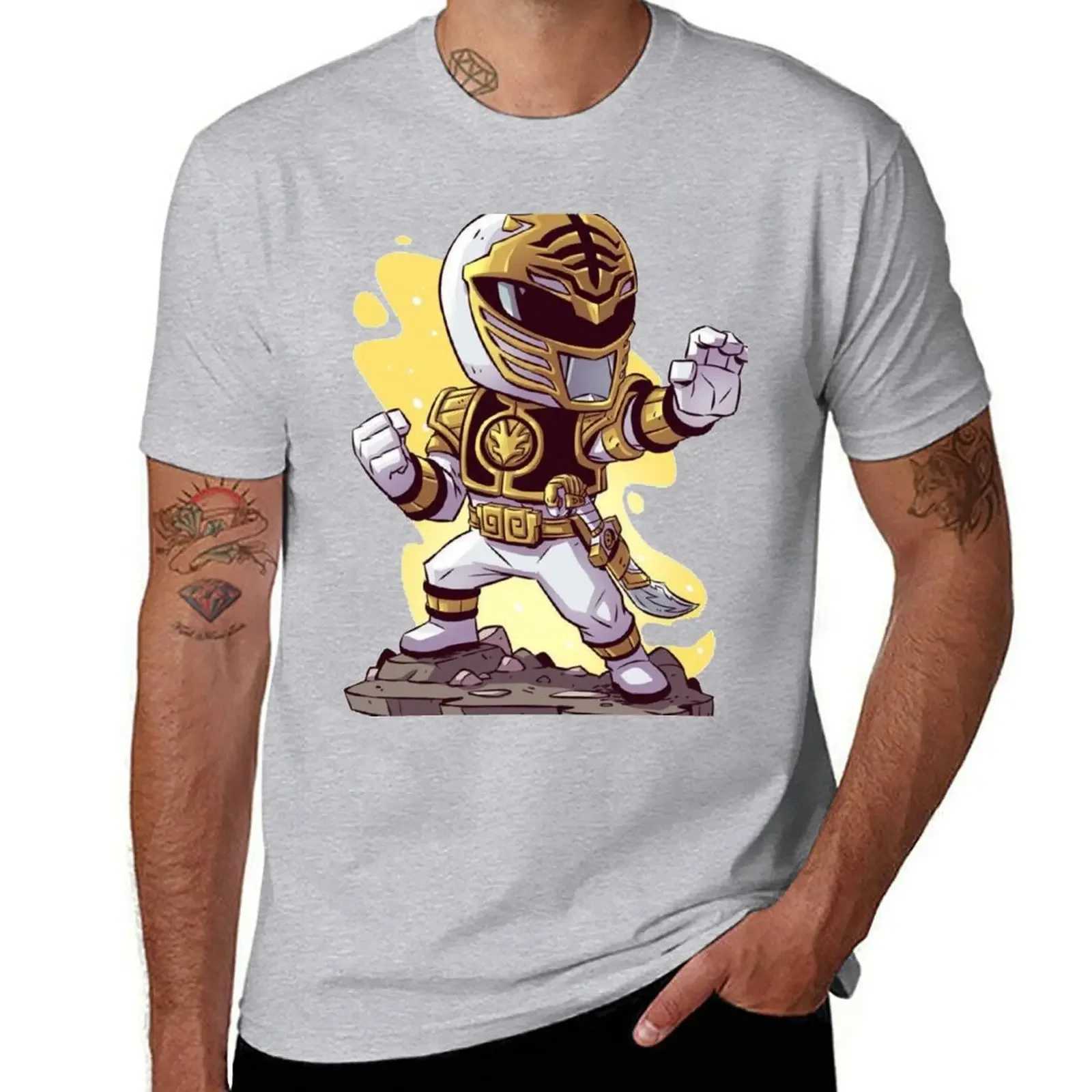 White Power T-Shirt Ranger Oversized Kavay Dress Mens Plain Heavy duty Round Neck Set Fun Retro Graphics 2024 W241223