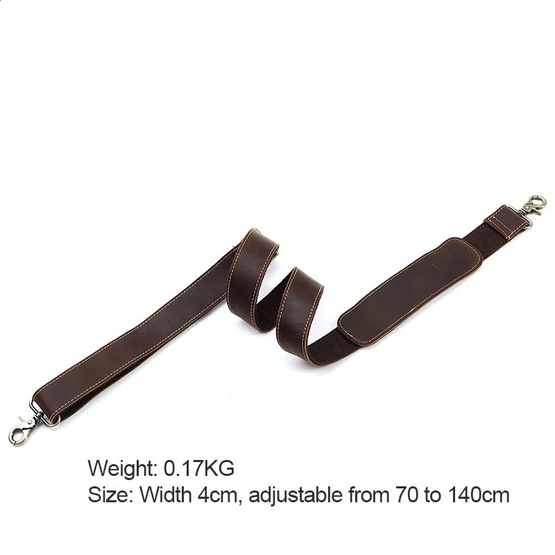 AIGUONIU Retro Adjustable Ten Font Retro Style Bag Hanger Leather Shoulder Strap Handbag 241223