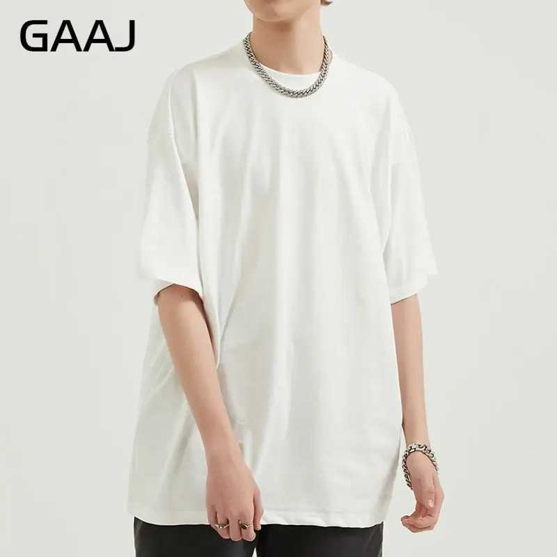 High quality 100% pure cotton mens T-shirt short sleeved plain heavy top solid ultra-fine T-shirt for women high-quality hip-hop clothing W241223
