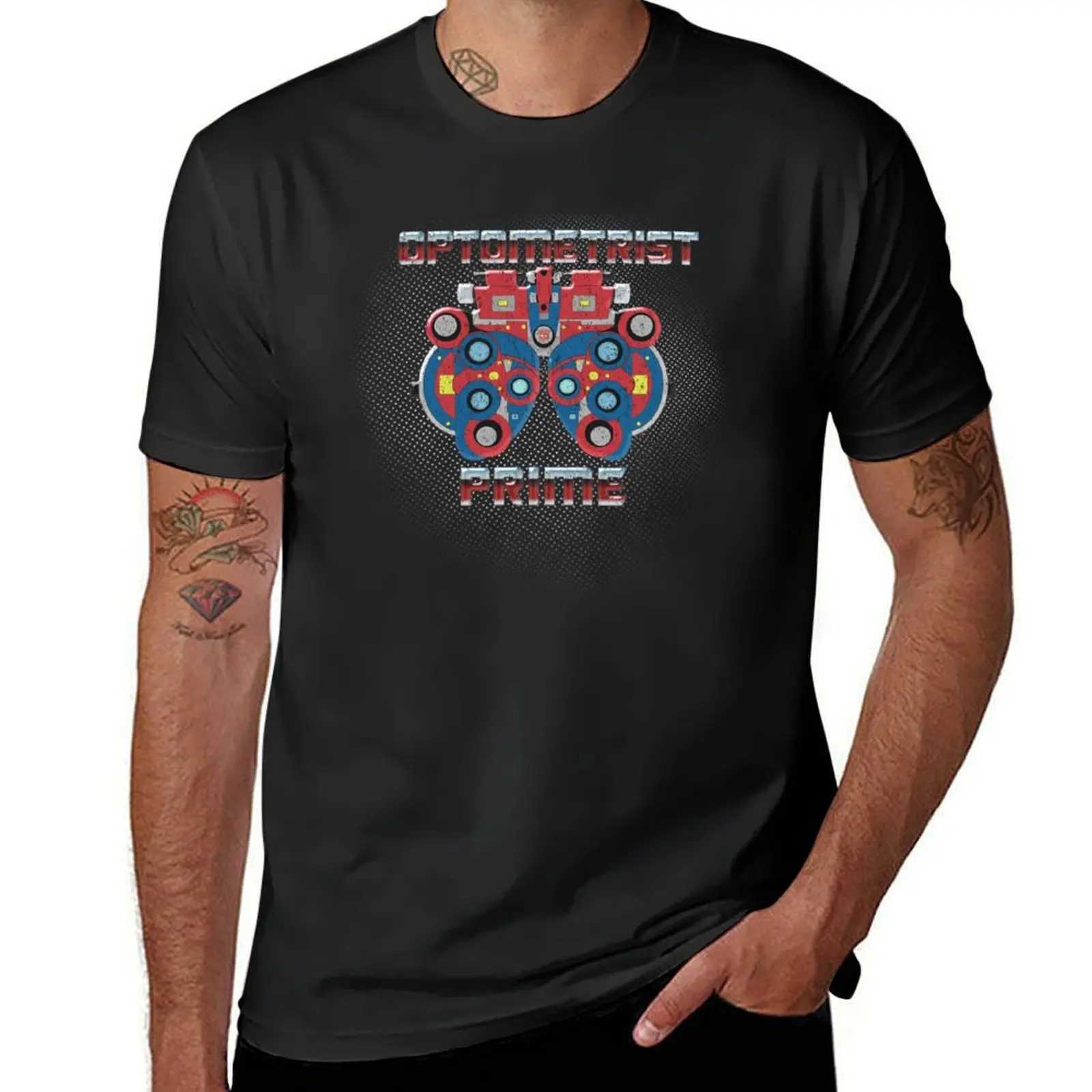 Optometrist Prime T-shirt Cute Top Solid Color Mens T-shirt Graphic W241223