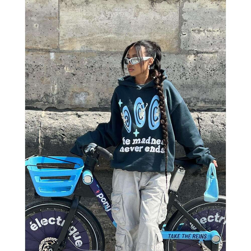 2025 Y2k Mens Clothing Men Graphic Printed Quality Heavyweight Loose Pullover Streetwear High Street BP Hoodies ropa hombre