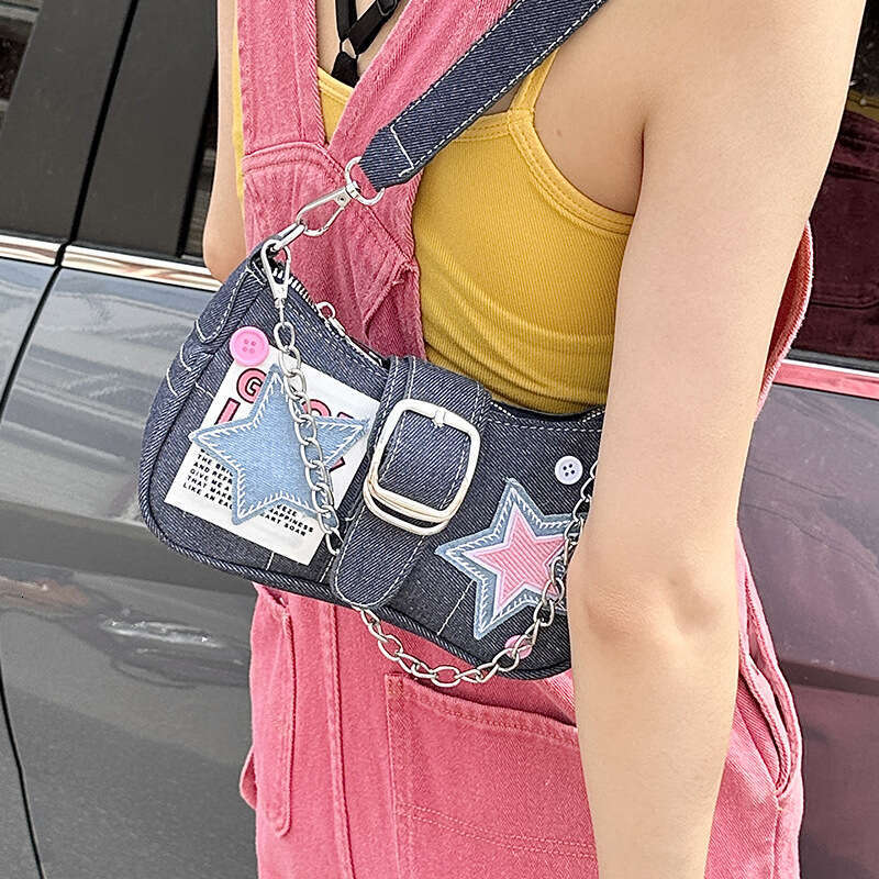 Women's Bags Handbag High End Millennium Spicy Girl Star Cowboy Underarm For Women New American Handheld Chain Bag