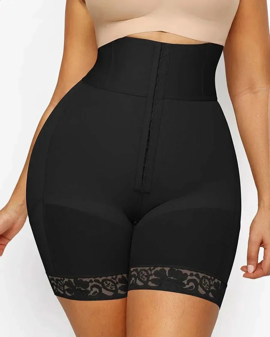 3 Boned Butt Lifter Shapewear Shorts Women Body Shaper Waist Trainer Belly Control Panties Body Shapewear Fajas 241224