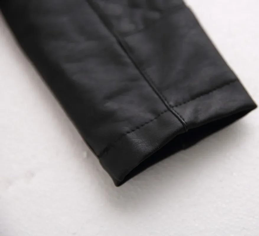 Fashion Baby Boys Leather Jackets PU Coat for Baby Outerwear Infant Jacket Toddler Baby Boy Clothes 241223