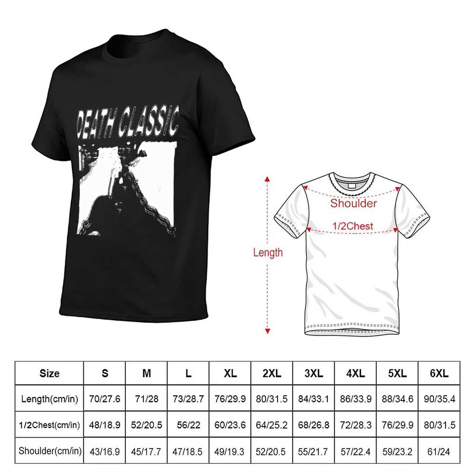 Death Classic (- Death Grip) Summer T-shirt Top Quick Drying Customized Retro Solid Color Mens T-shirt W241223