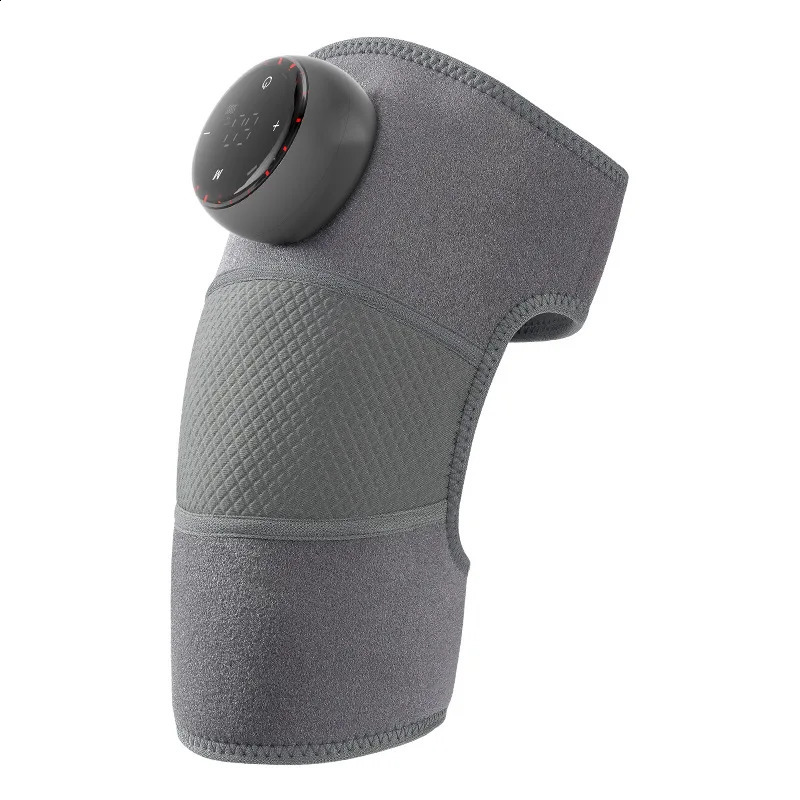 Heated Knee Massager warm Compress Joint Protection Neck Shoulder Knee Vibration Black Support Strap Health Care 241224