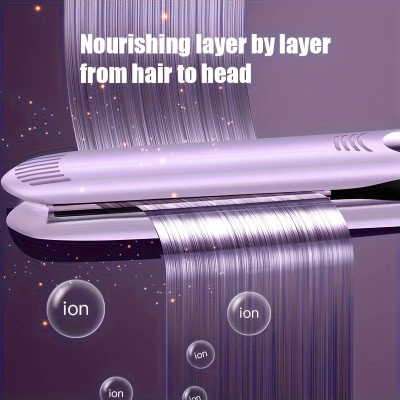 Flat Iron Hair Straightener 2 In 1 Professional Hair Straightener Hair Iron Curling Straightening Irons 241224