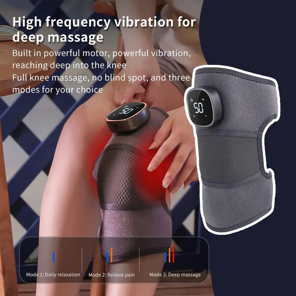 3in 1 Shoulder Knee Eblow Heated Vibration Knee Massager Pad for Joint Pain Relief Health Care Shoulder Arthritis Support B N9D6 241224