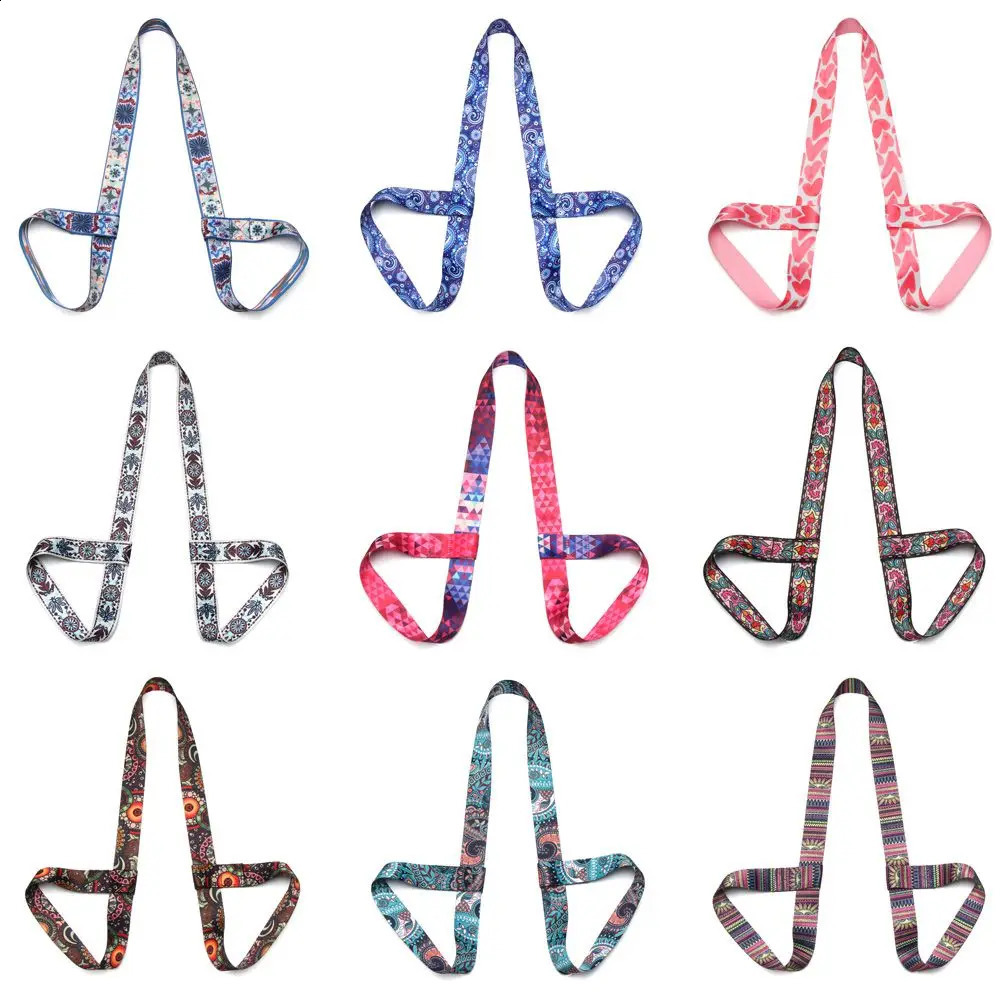 Multicolor Sports Accessories Fitness Exercise Stretch Carry Straps Yoga Belt Sport Sling Shoulder Mat Strap Belts 241216