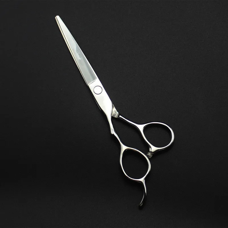 professional Japan 440c left handed 5.5 6 silver cut hair scissors haircut thinning barber cutting shears hairdresser scissors 241224