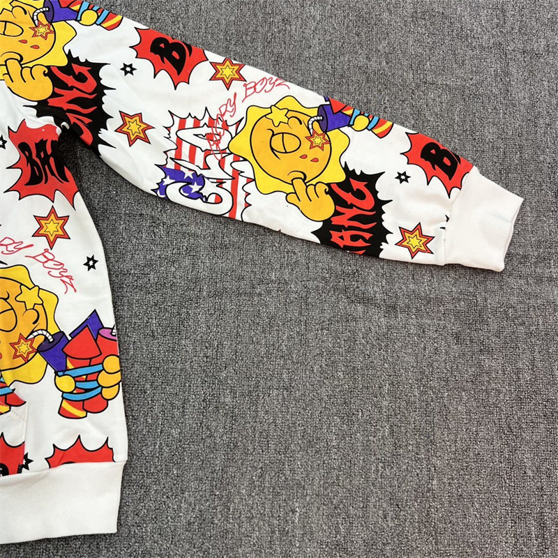 Glo Gang Zip Full Screen Printed Zipper 1:1L Hoodie