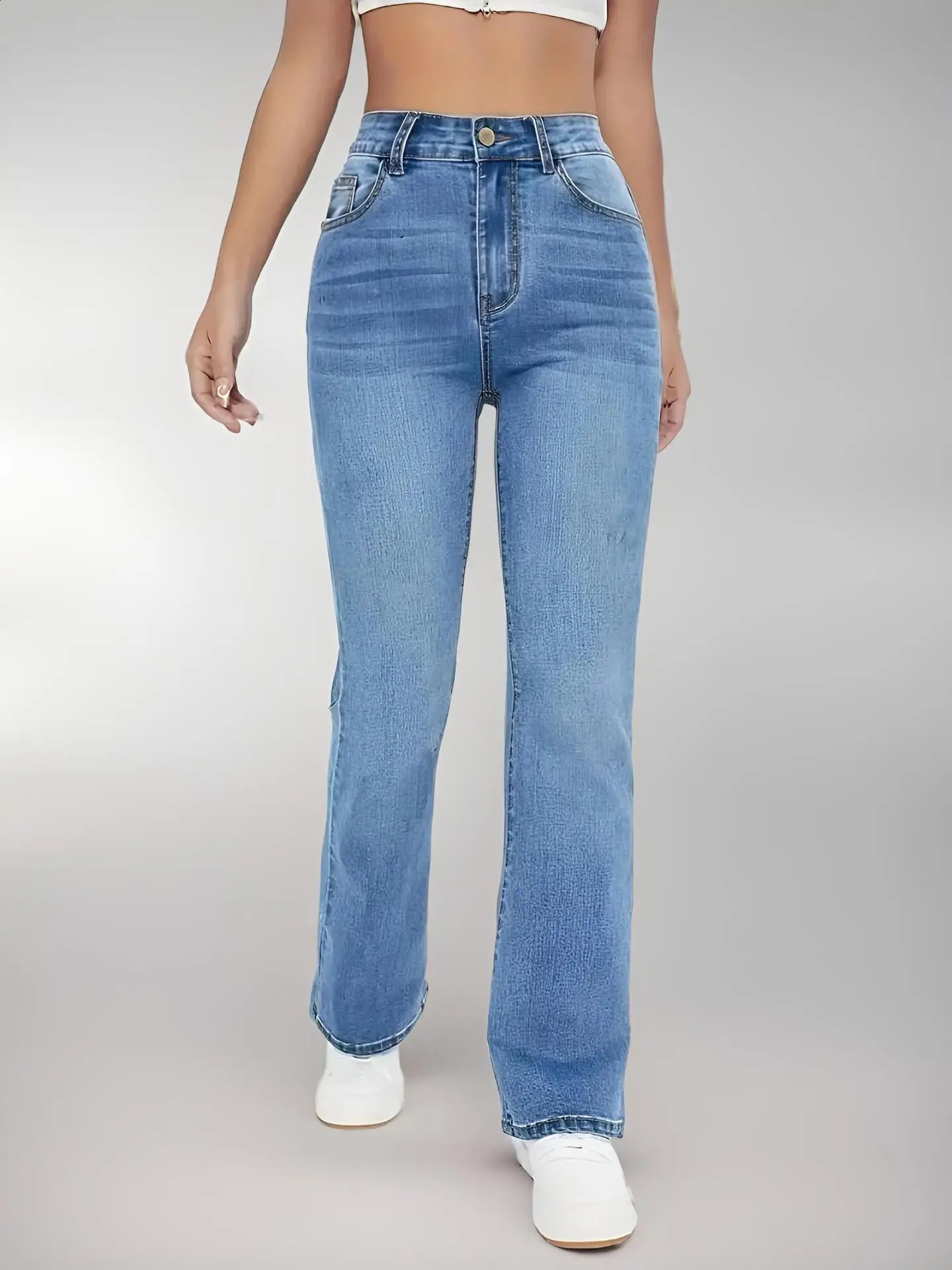 womens jeans slimming European and American style casual high waisted washed denim shorts 250317