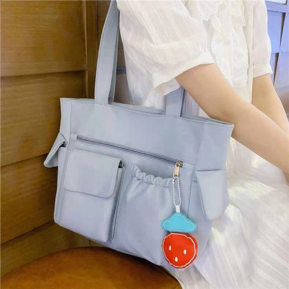Bag Women Messenger Preppy Student Book Nylon Shoulder Handbag 241213