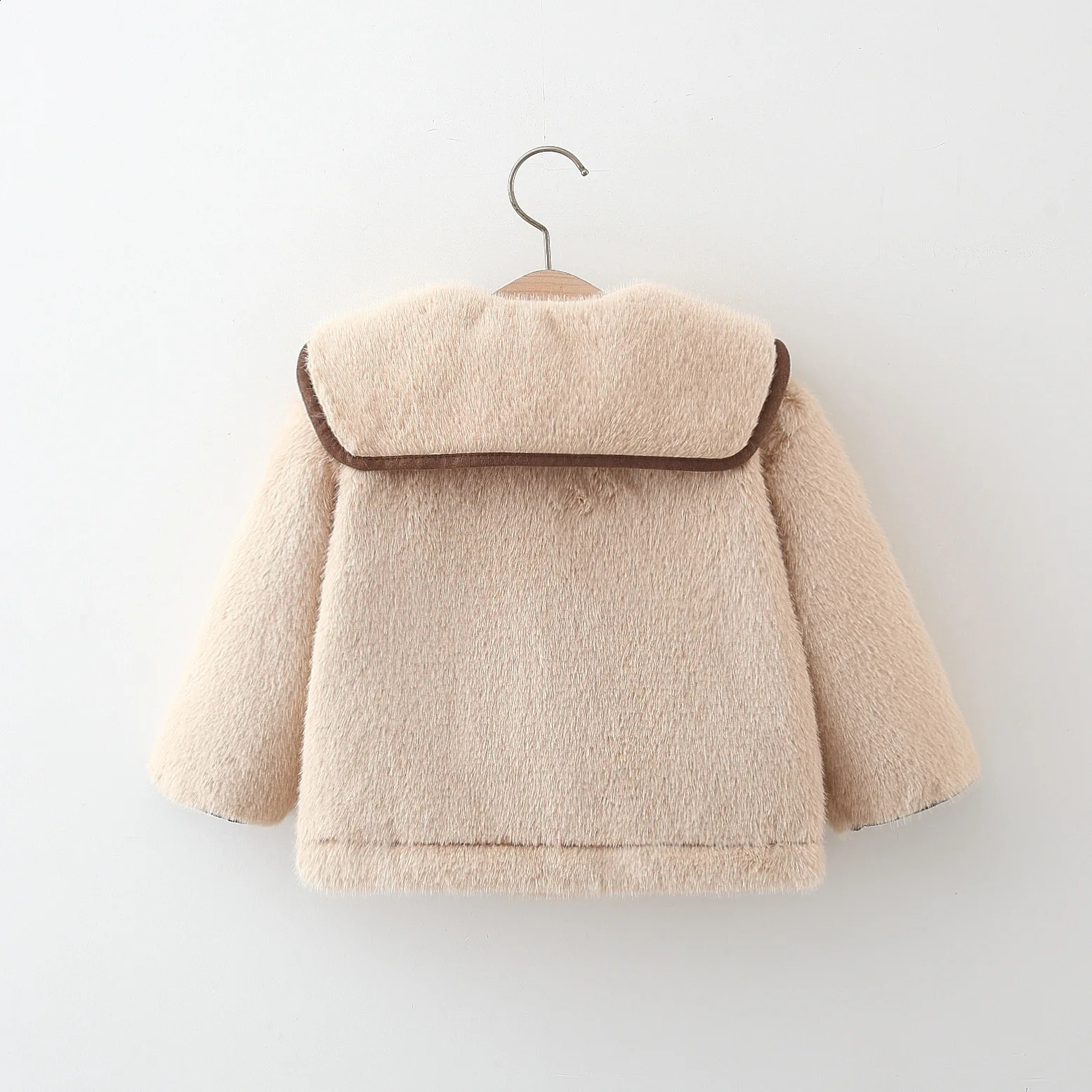 Fashion Fleece Thick Infant Toddler Child Warm Coat Toddler Outwear Collar Tie Girl Clothes Baby Girls Coat Winter Jacket 241223