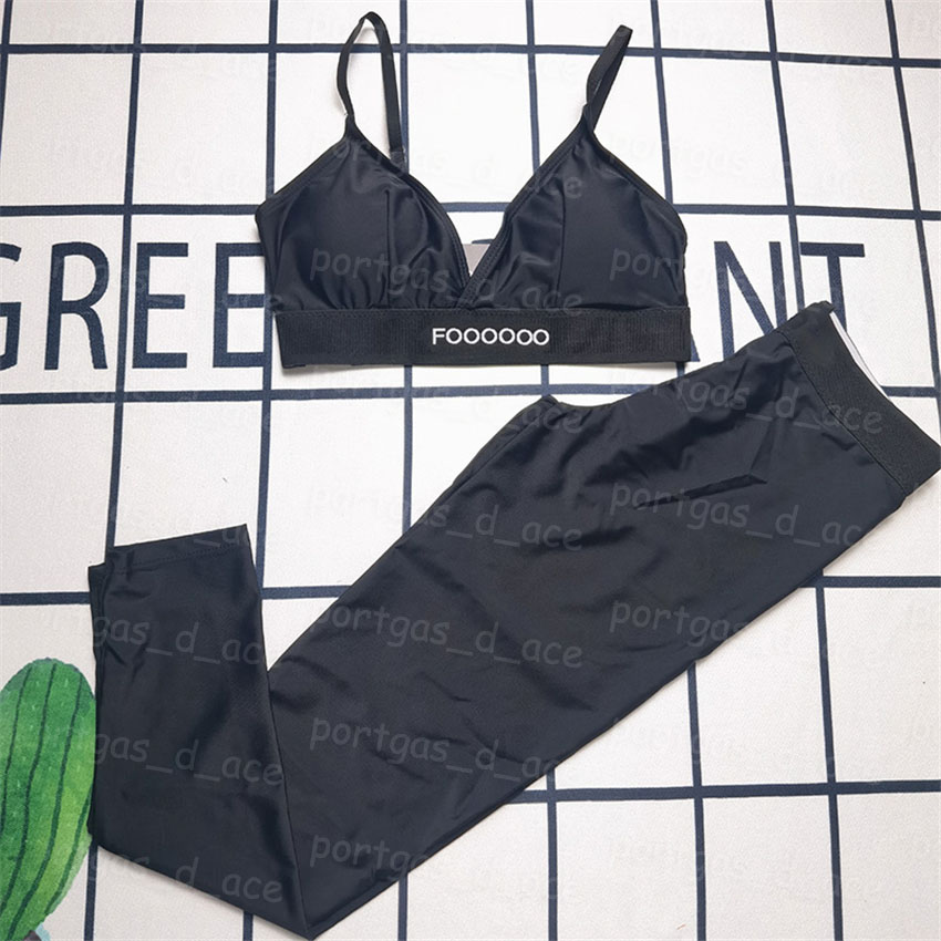Luxury Women Active Sets Designer Tracksuits Yoga Outfit Beach Bra Leggings Set Padded Tank Bras Legging Summer Sporty Jogging Tops Tights Swimwear Sportswear
