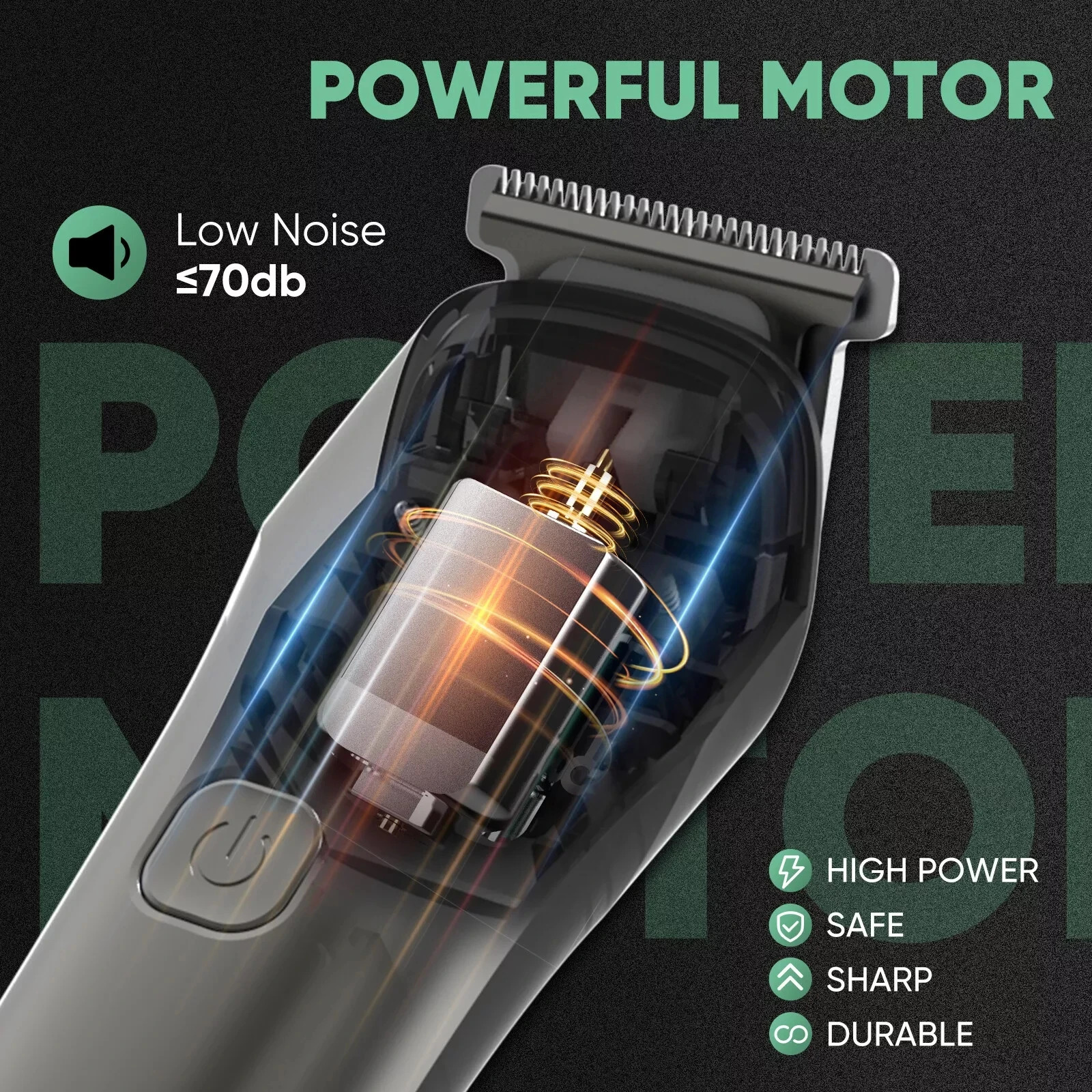 Sejoy Hair Cut Machine For Men Professional Hair Clippers Electric Shaver Beard Trimmers Machine Cordless 241224