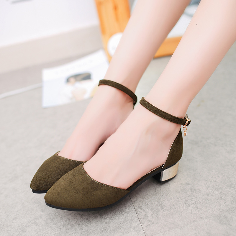 Summer Ddmywed Spring Shallow Mouth Hollow Singles Shoes Headband One Line Buckle With Pointed Point Thick Heel Women S Sandals Chinese Brand F Ddmysa