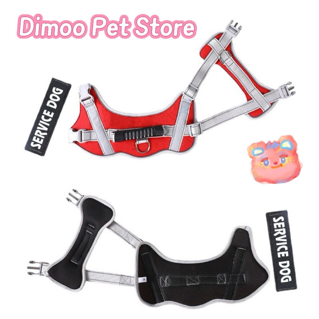 Personalised Big Dog Harness With Rubber Handle Adjustable K9 Dog Vest Service Dog Harness for Large Dog Walking Dog Accessories