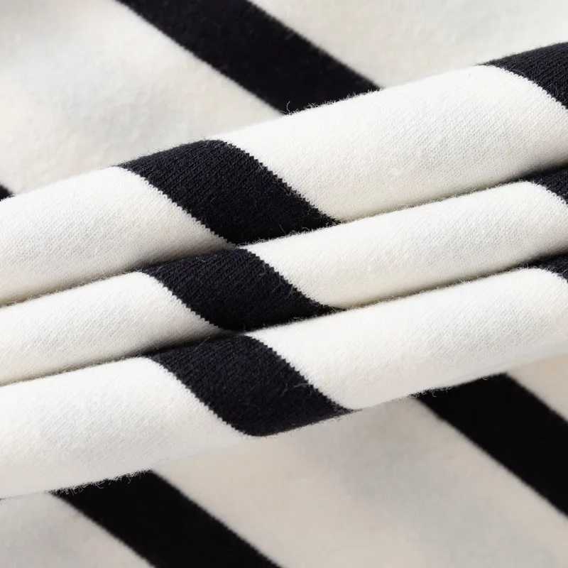 Cherry Boys striped long sleeved polo shirt autumn embroidered lapel bottom childrens polo shirt W241223