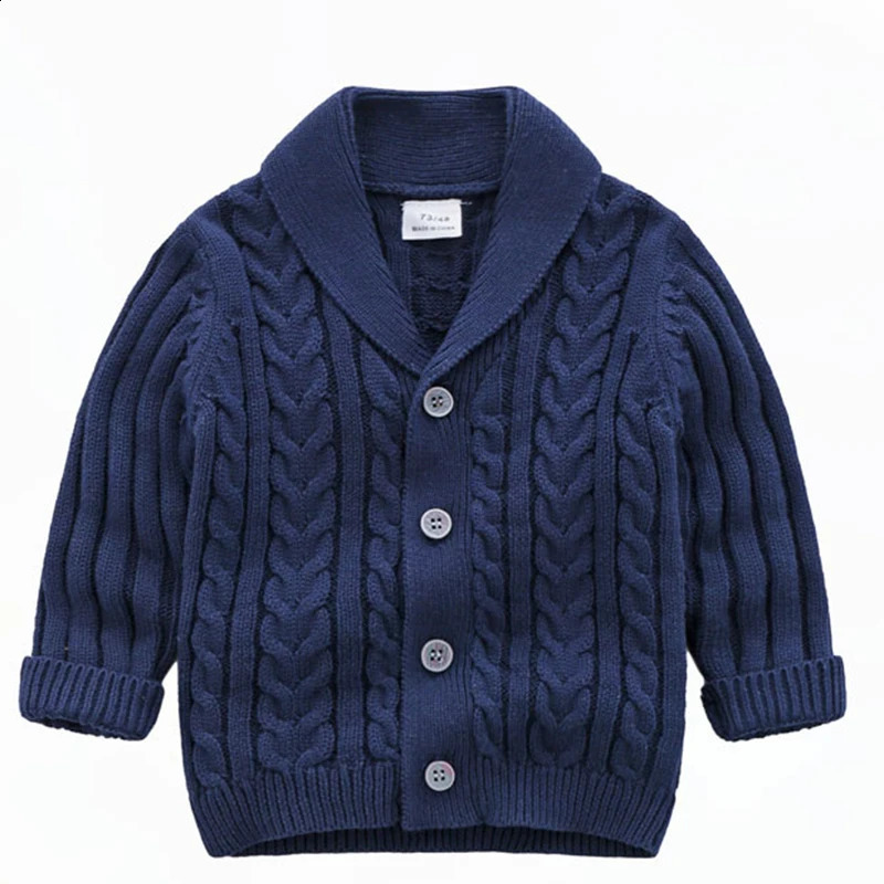 Kids Jacket Handsome Baby Boys Knitting Sweaters Children Clothing Girls Cardigan Baby Spring Autumn Outfit Coat Costumes 241223