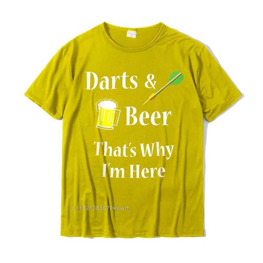 Darts beer fun T-shirt suitable for Dart players T-shirt ordinary cotton mens top geek flat T-shirt W241223