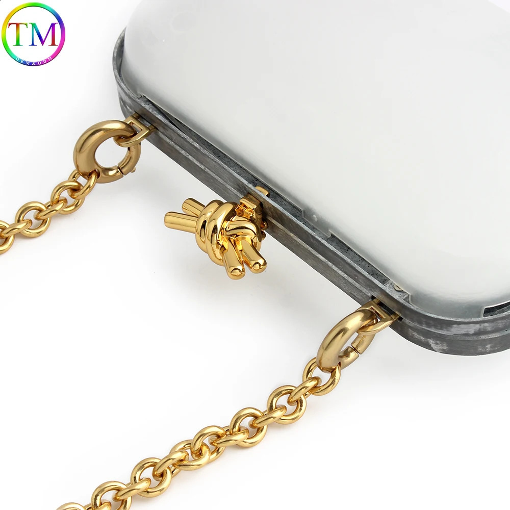 1/3 piece rectangular satin gold metal frame box wallet handle used for clutch bag with chain evening party handbag accessories 241223