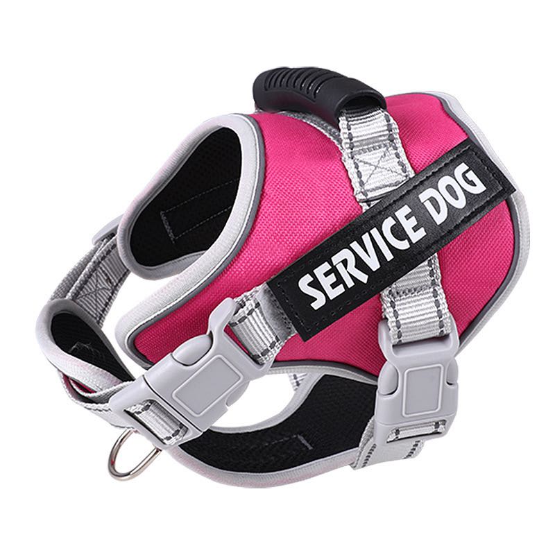 Personalised Big Dog Harness With Rubber Handle Adjustable K9 Dog Vest Service Dog Harness for Large Dog Walking Dog Accessories