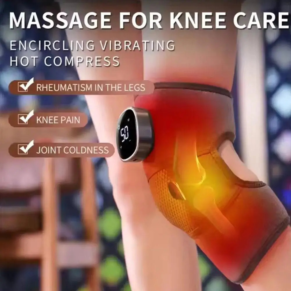 3in 1 Shoulder Knee Eblow Heated Vibration Knee Massager Pad for Joint Pain Relief Health Care Shoulder Arthritis Support B N9D6 241224