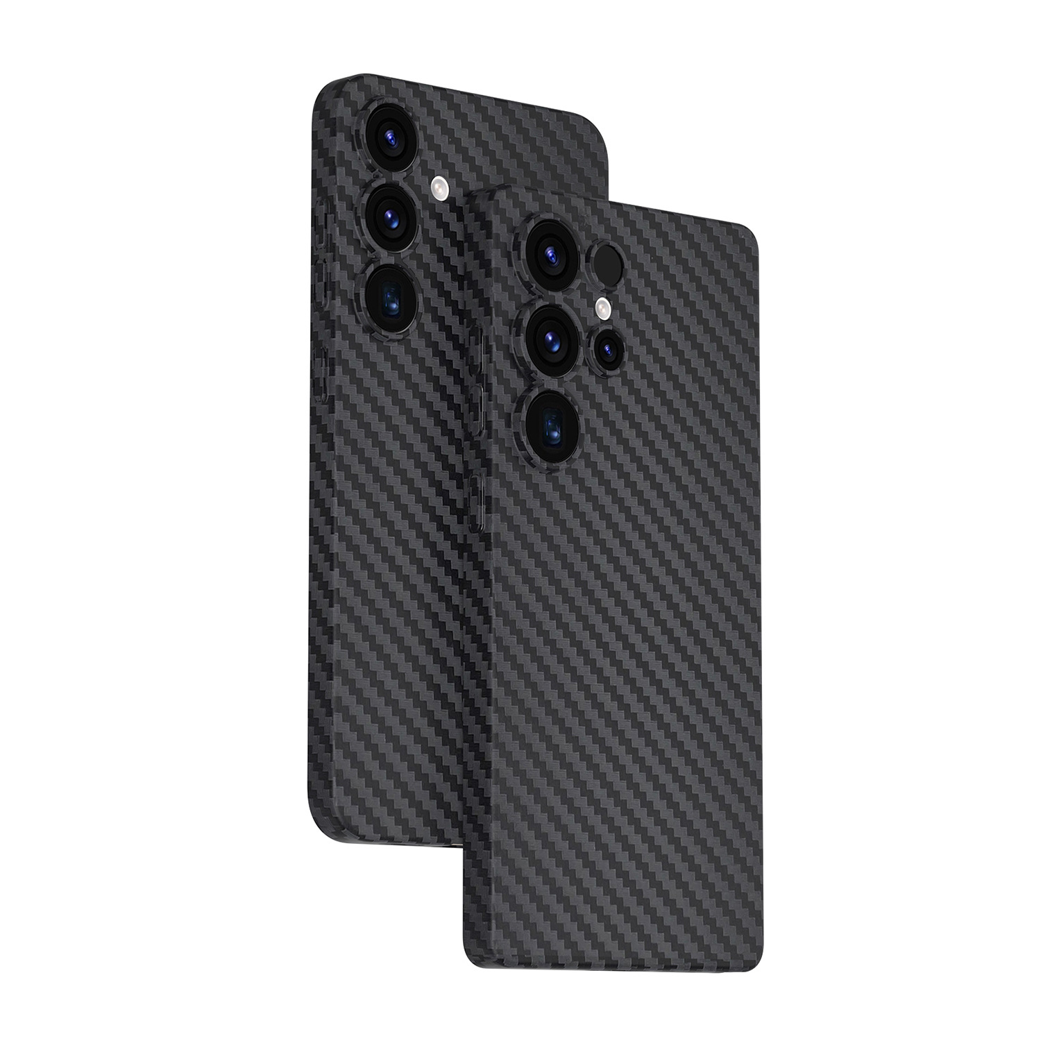 Carbon Fiber for S22 S23 S24 S25 Plus Ultra Frost Anti Finger Print Soft Tpu Shockproof Phone Case