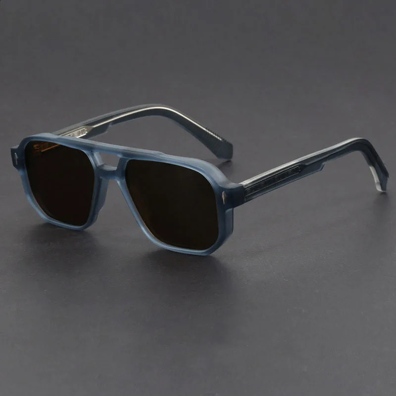 INS Trendy Optical Frame Flat Light Glasses Anti Blue Light Glasses Pilot Sunglasses Fashion Matte Large Frame Sunshade Glasses 241224