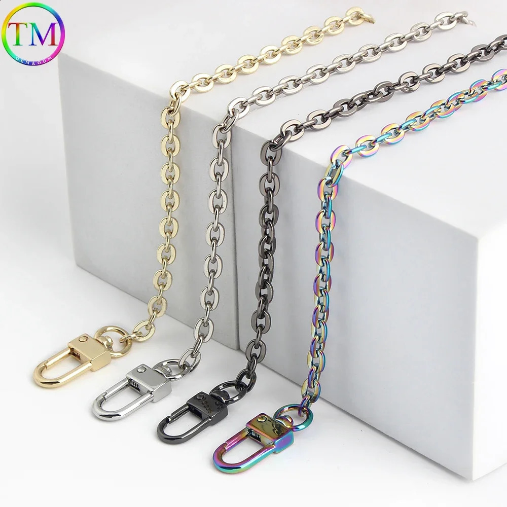 2-20pcs 60/100/120cm 6MM wide metal bag chain with iron chain womens bag cross body shoulder handle packaging chain accessories 241223