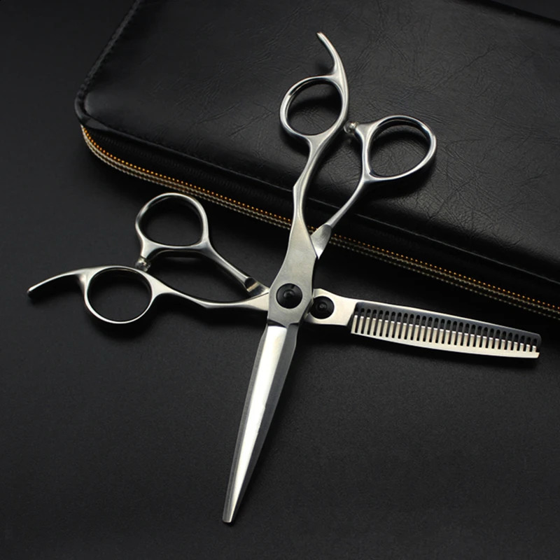professional Japan 440c steel 6 Matte hair scissors make up haircut thinning barber hair cutting shears Hairdresser scissors 241224