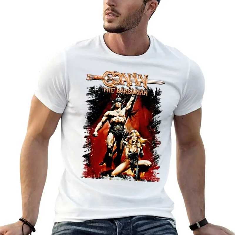 Conan Savage Art T-shirt Animal Print Boys T-shirt Black Mens T-shirt Mens T-shirt W241223